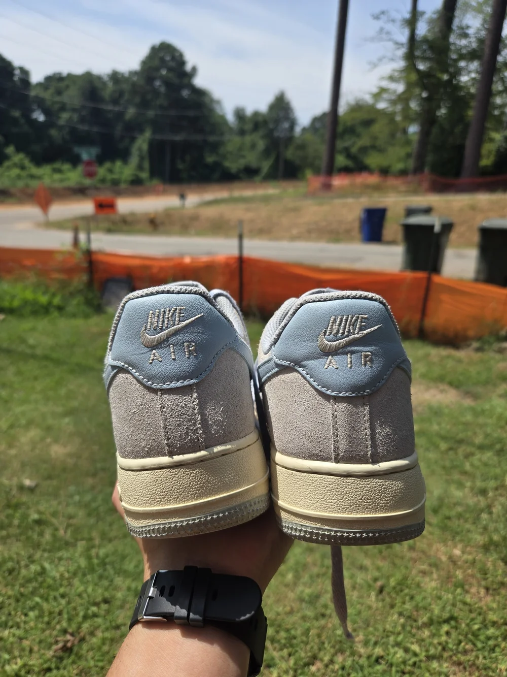 Nike Women’s Low-Top Casual Sneakers in Light Blue and Cream